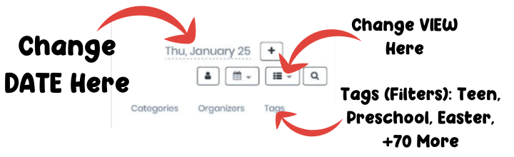 How to use our calendar