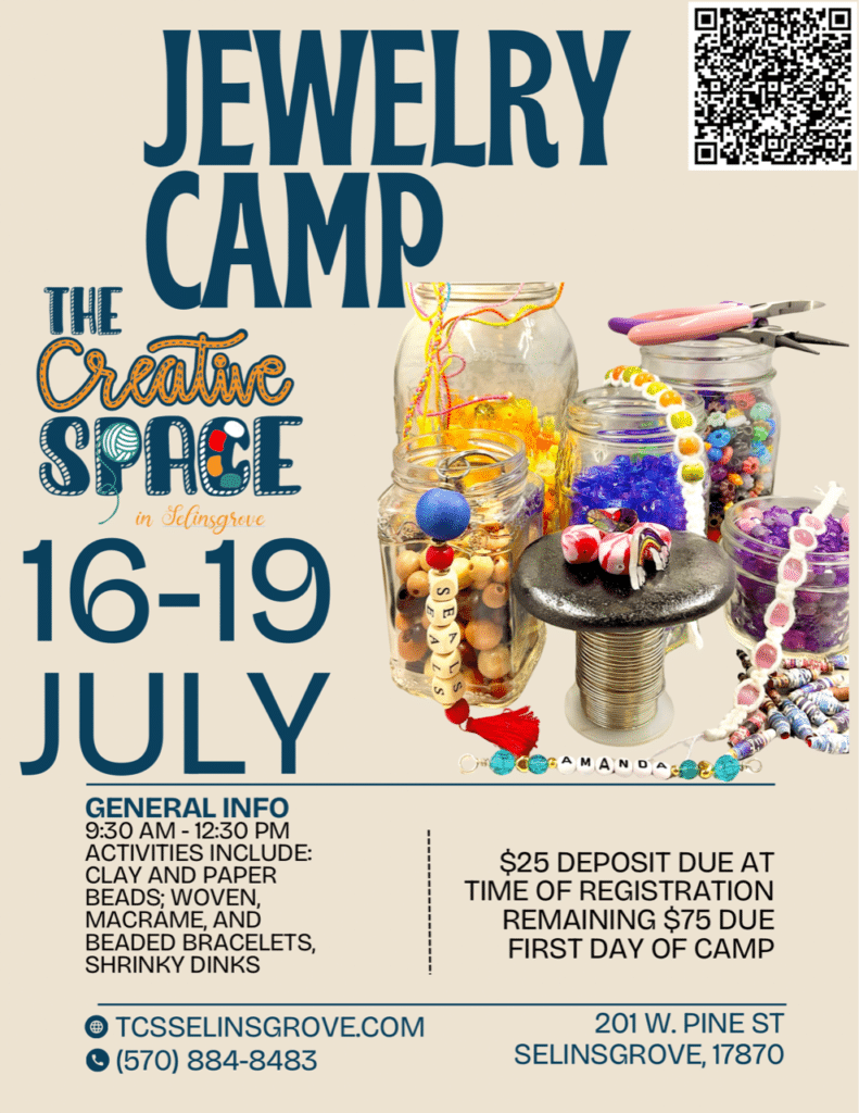 Jewelry Camp-The Creative Space (Selinsgrove)