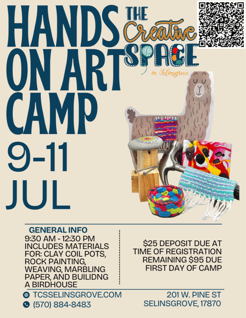 Hands on Art Camp-The Creative Space (Selinsgrove)