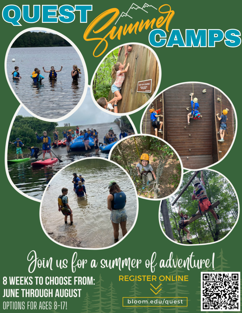 Bloomsburg University- Quest Adventure Summer Camps