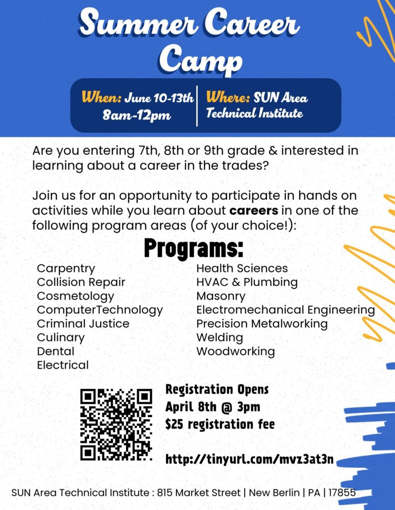 SUN Technical Institute Summer Career Camp