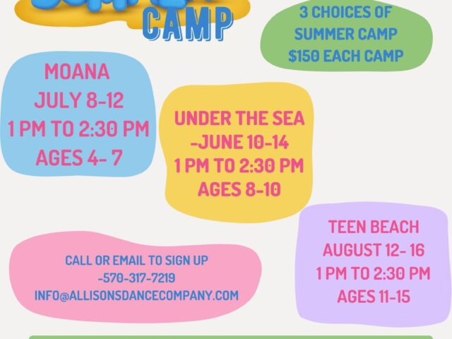 Allison's Dance Company Kids Summer Camp- Under The Sea