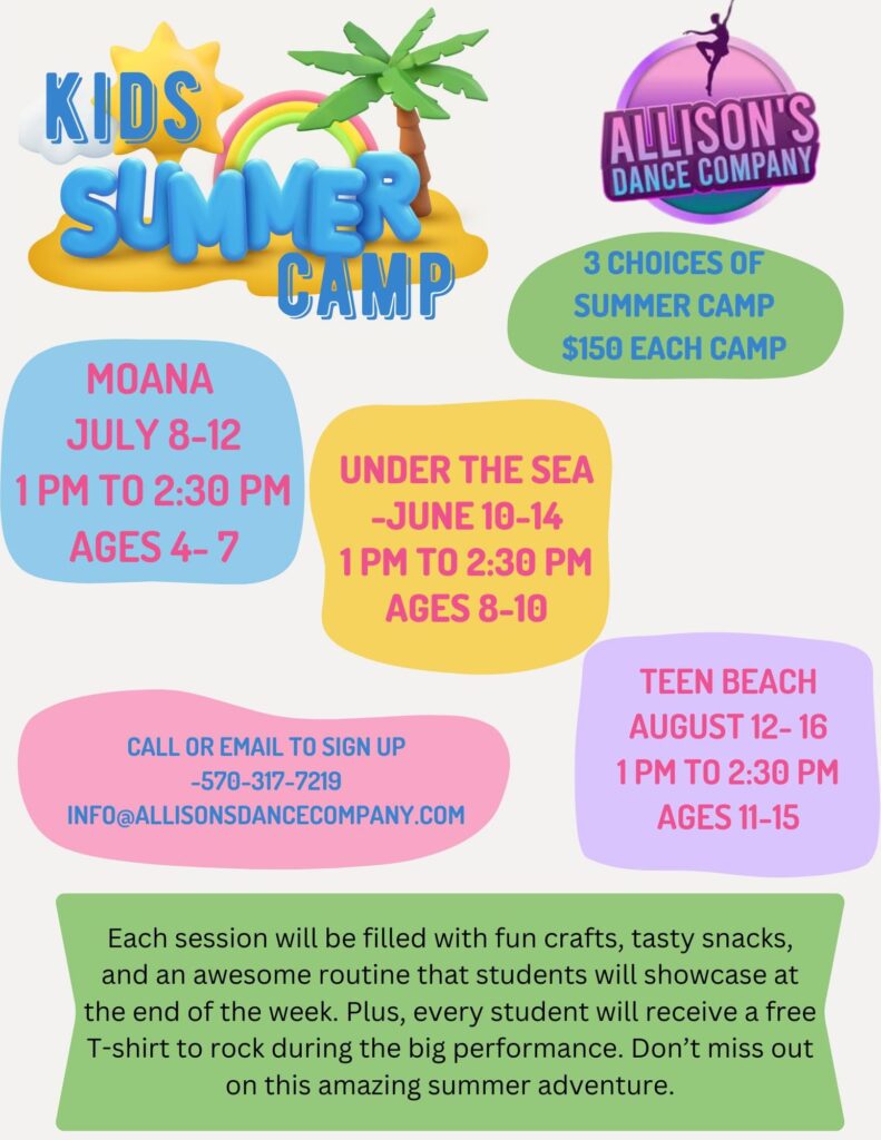 Allison's Dance Company Kids Summer Camp- Under The Sea