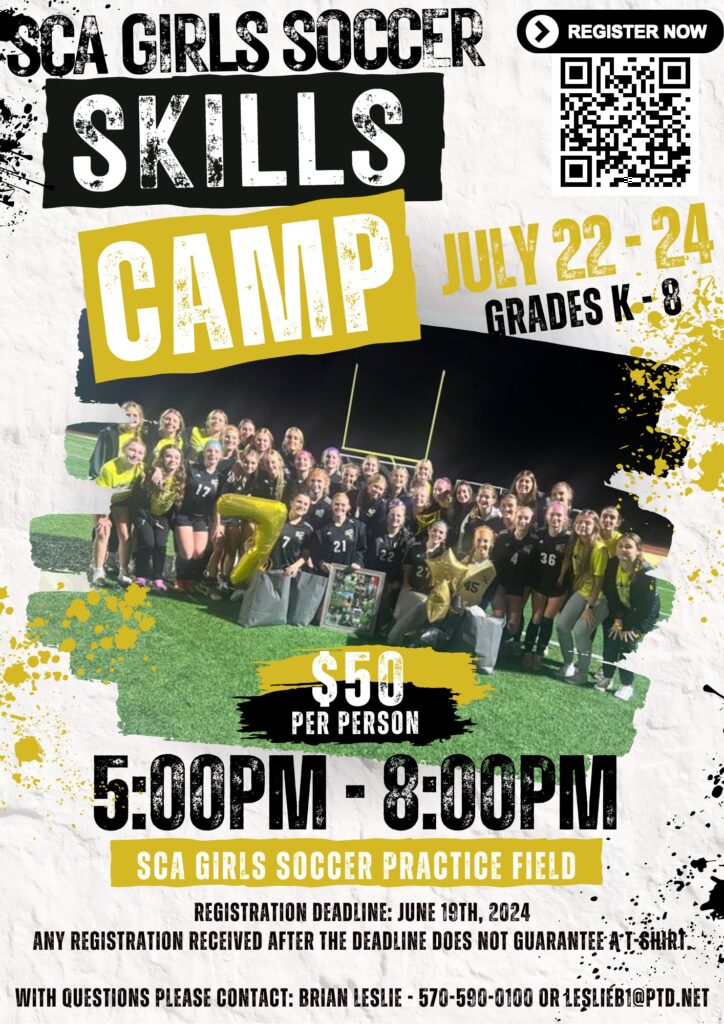 SCA Girls Soccer Skills Camp