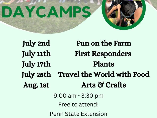 Columbia County 4H Summer Day Camps