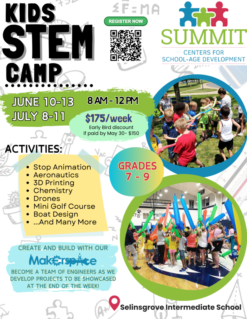 STEM Camp- SUMMIT Early Learning Center (Selinsgrove)